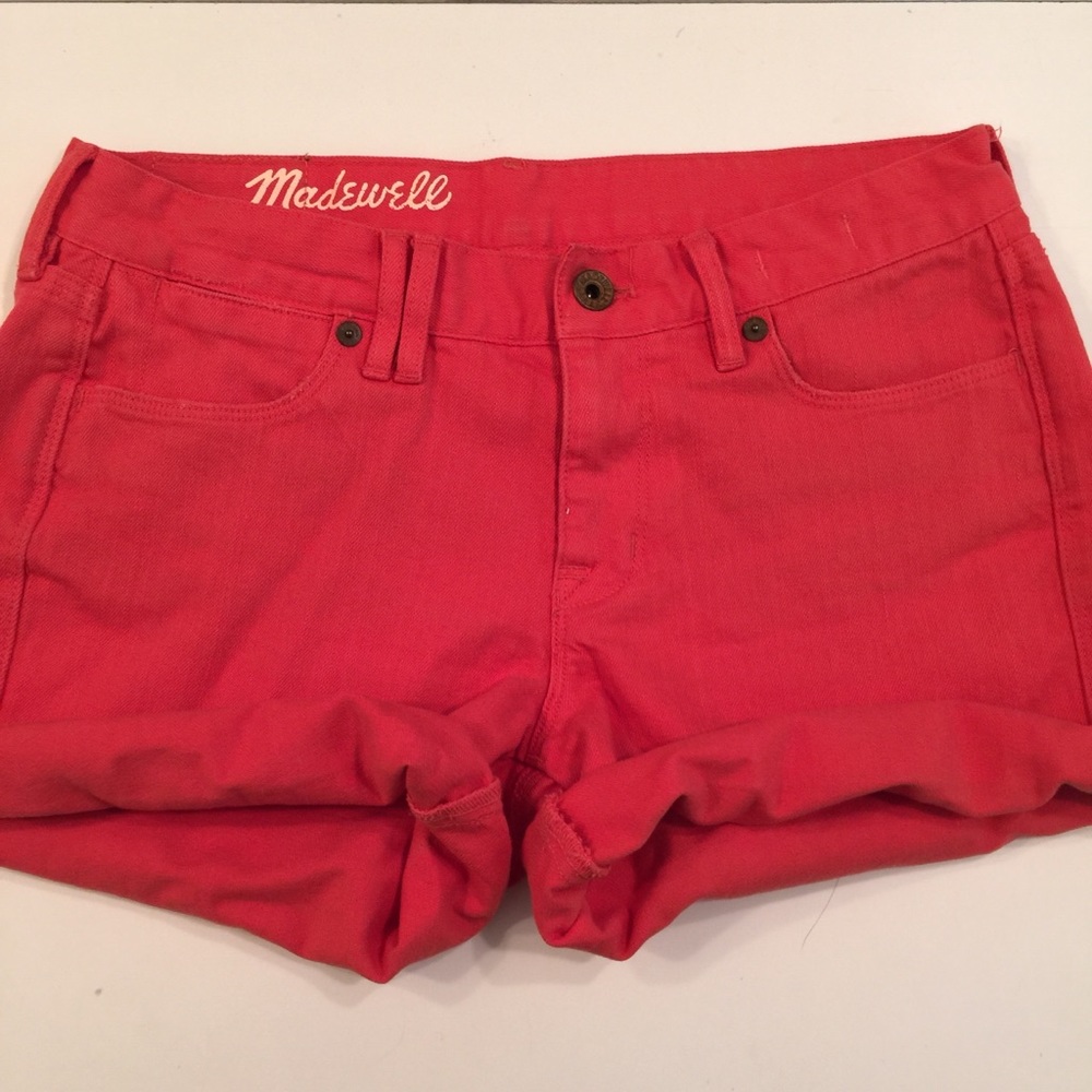 Orange Madewell Shorts